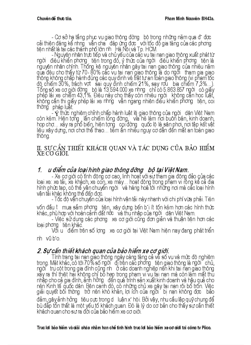 image for page Thực trạng về tình hình trục lợi bảo hiểm xe cơ giới và biện pháp hạn chế tại công ty Pjico 1