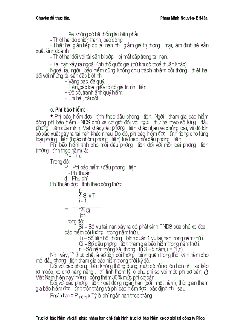 image for page Thực trạng về tình hình trục lợi bảo hiểm xe cơ giới và biện pháp hạn chế tại công ty Pjico 1