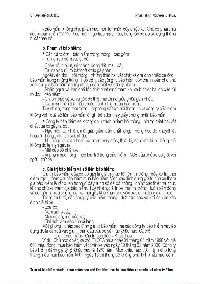 image for page Thực trạng về tình hình trục lợi bảo hiểm xe cơ giới và biện pháp hạn chế tại công ty Pjico 1