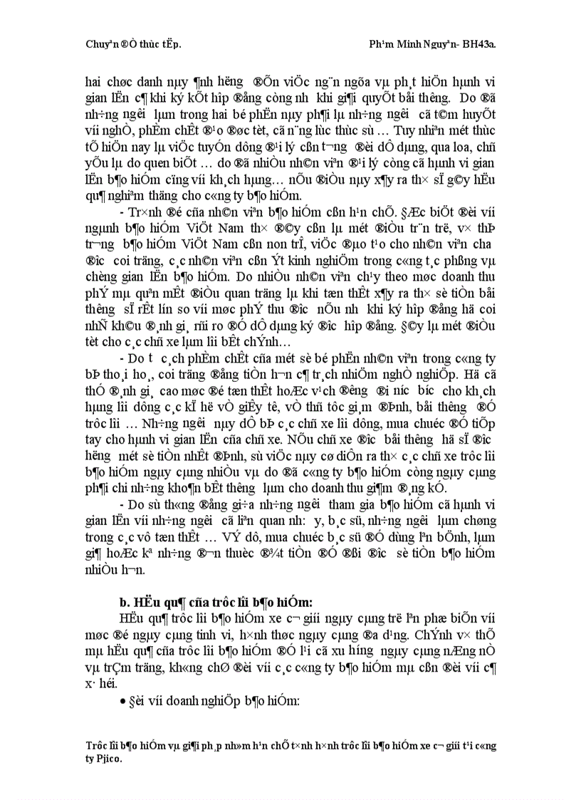 image for page Thực trạng về tình hình trục lợi bảo hiểm xe cơ giới và biện pháp hạn chế tại công ty Pjico 1