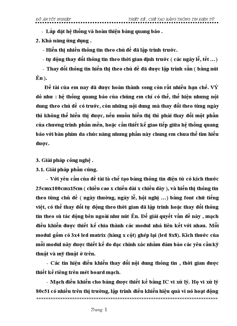 image for page Thiết kế chế tạo bảng thông tin điện tử