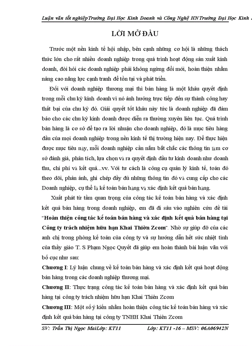 image for page Hoàn thiện công tác kế toán bán hàng và xác định kết quả bán hàng tại Công ty trách nhiệm hữu hạn Khai Thiờn Zcom