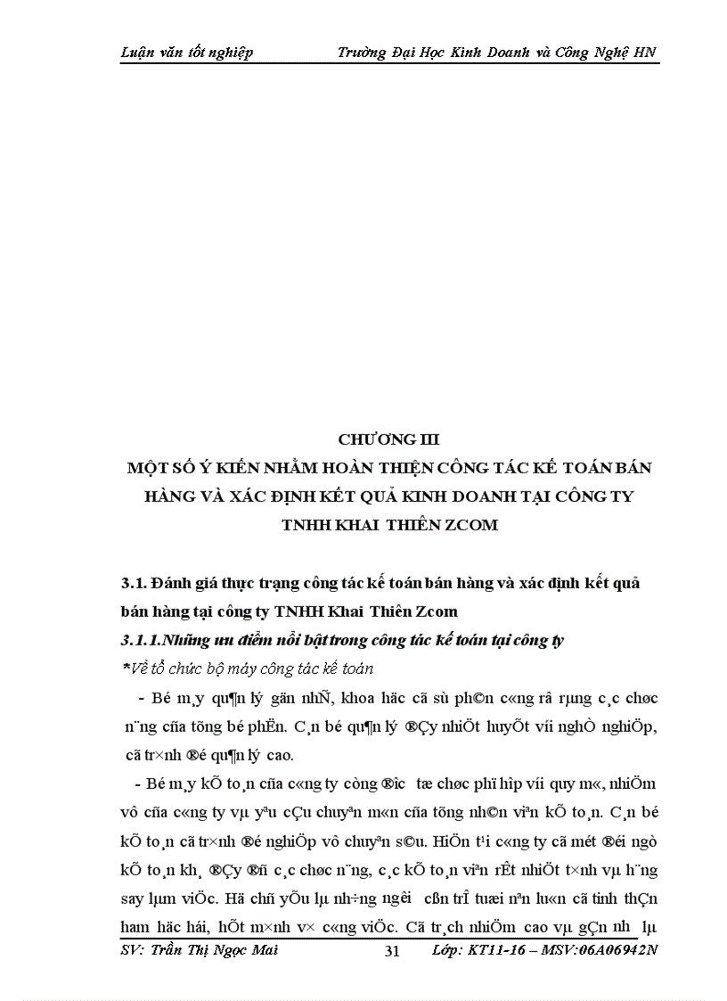 image for page Hoàn thiện công tác kế toán bán hàng và xác định kết quả bán hàng tại Công ty trách nhiệm hữu hạn Khai Thiờn Zcom