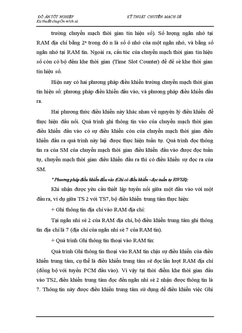 image for page Nghiên cứu tổng quan về kỹ thuật chuyển mạch trong tổng đài ALCATEL 1000 E10 1
