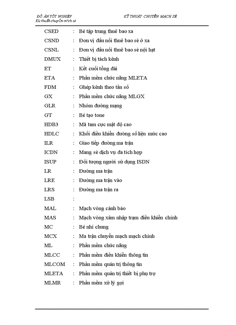 image for page Nghiên cứu tổng quan về kỹ thuật chuyển mạch trong tổng đài ALCATEL 1000 E10 1