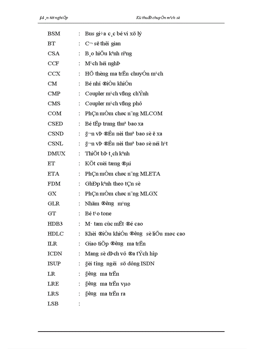 image for page Nghiên cứu tổng quan về kỹ thuật chuyển mạch trong tổng đài ALCATEL 1000 E10 1