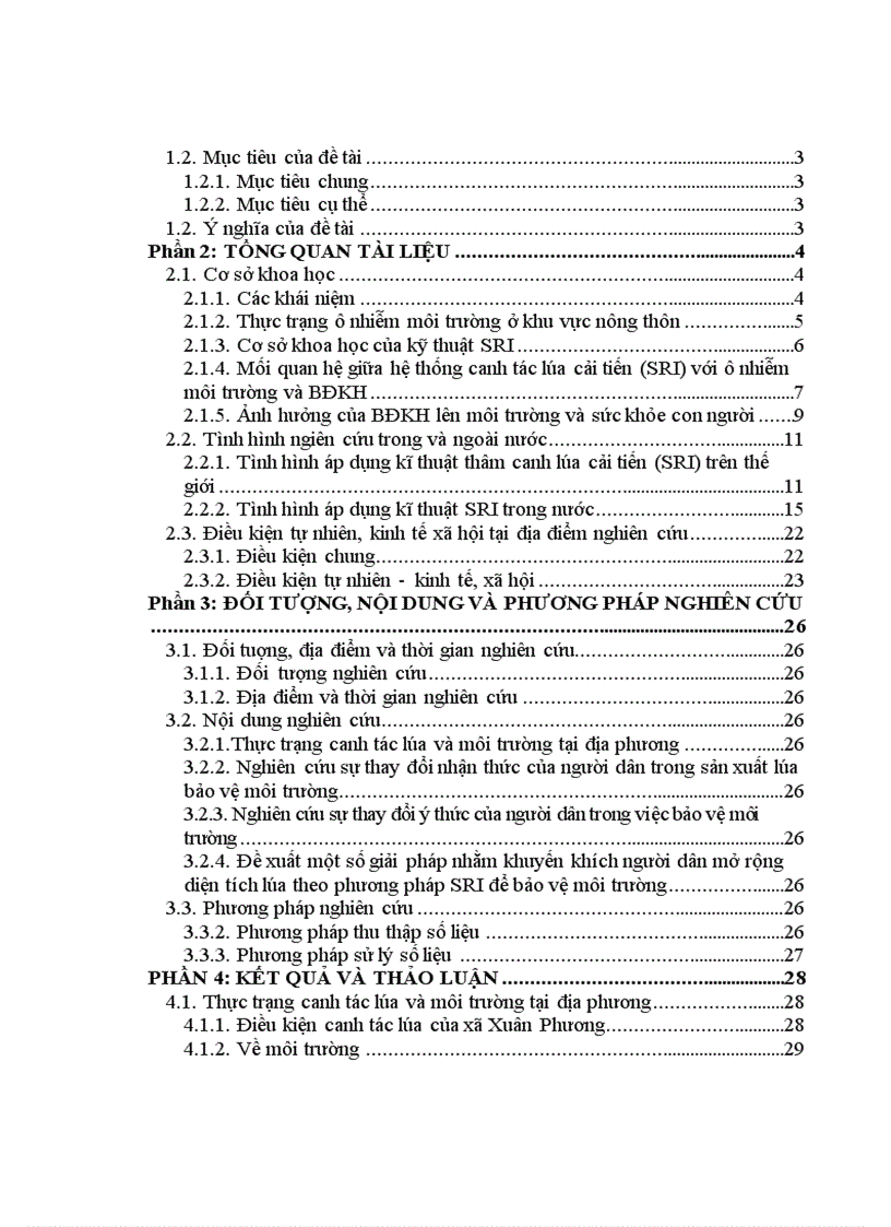 image for page Nghiên cứu sự thay đổi nhận thức của người dân về môi trường thông qua hệ thống canh tác lúa cải tiến SRI tại xã Xuân Phương huyện Phú Bình tỉnh Thái Nguyên 1