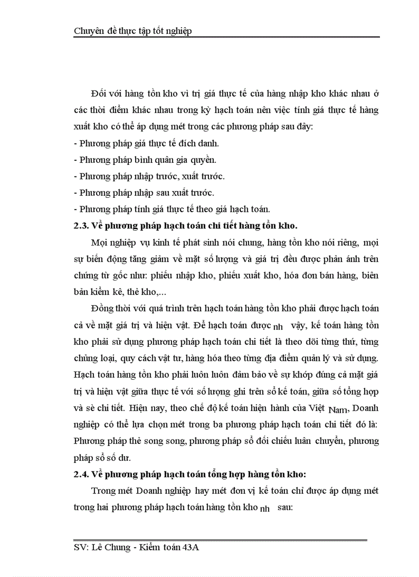 image for page Hoàn thiện Kiểm toán chu trình hàng tồn kho trong Kiểm toán báo cáo tài chính tại Công ty cổ phần Kiểm toán Tư vấn thuế 1