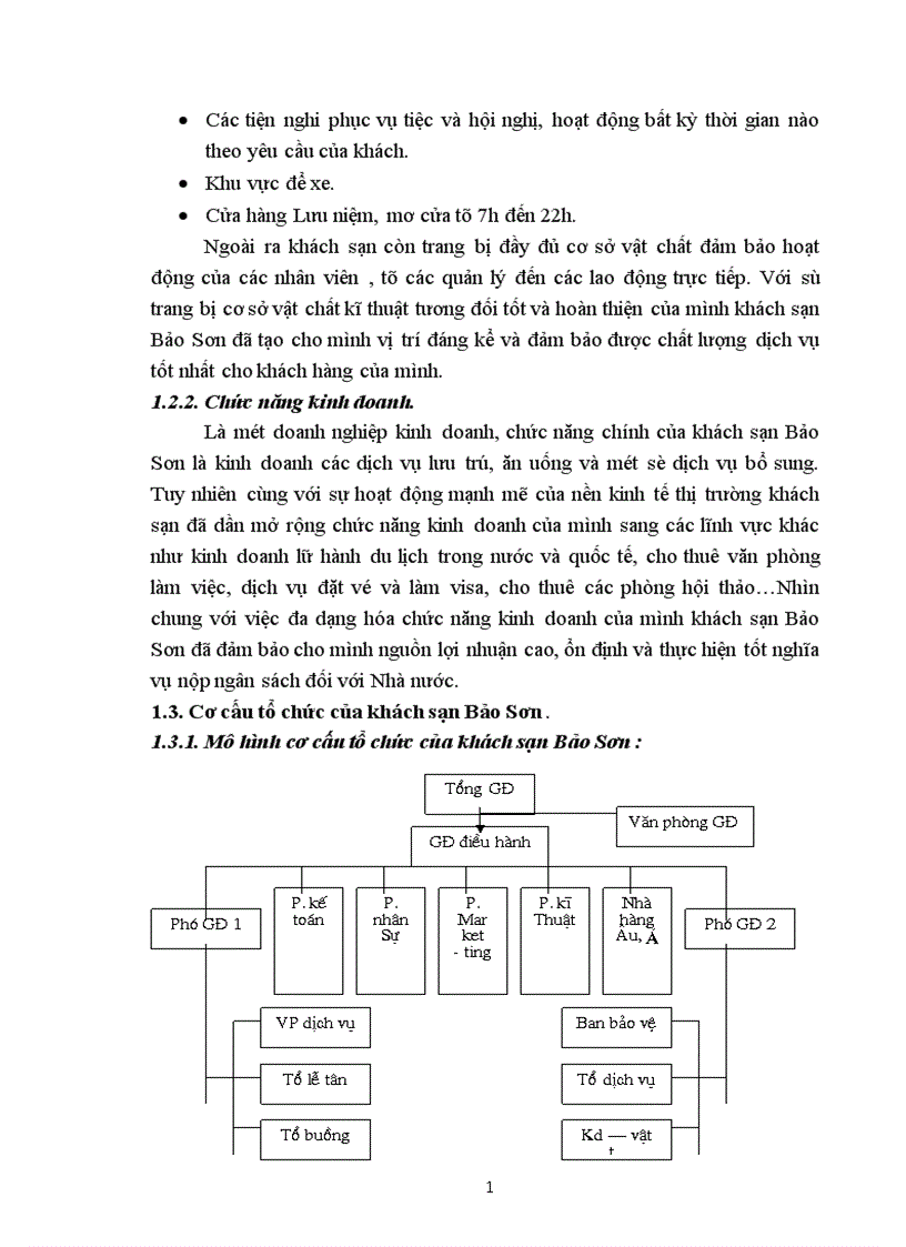 image for page Báo cáo thực tập tổng hợp tại khách sạn Bảo Sơn