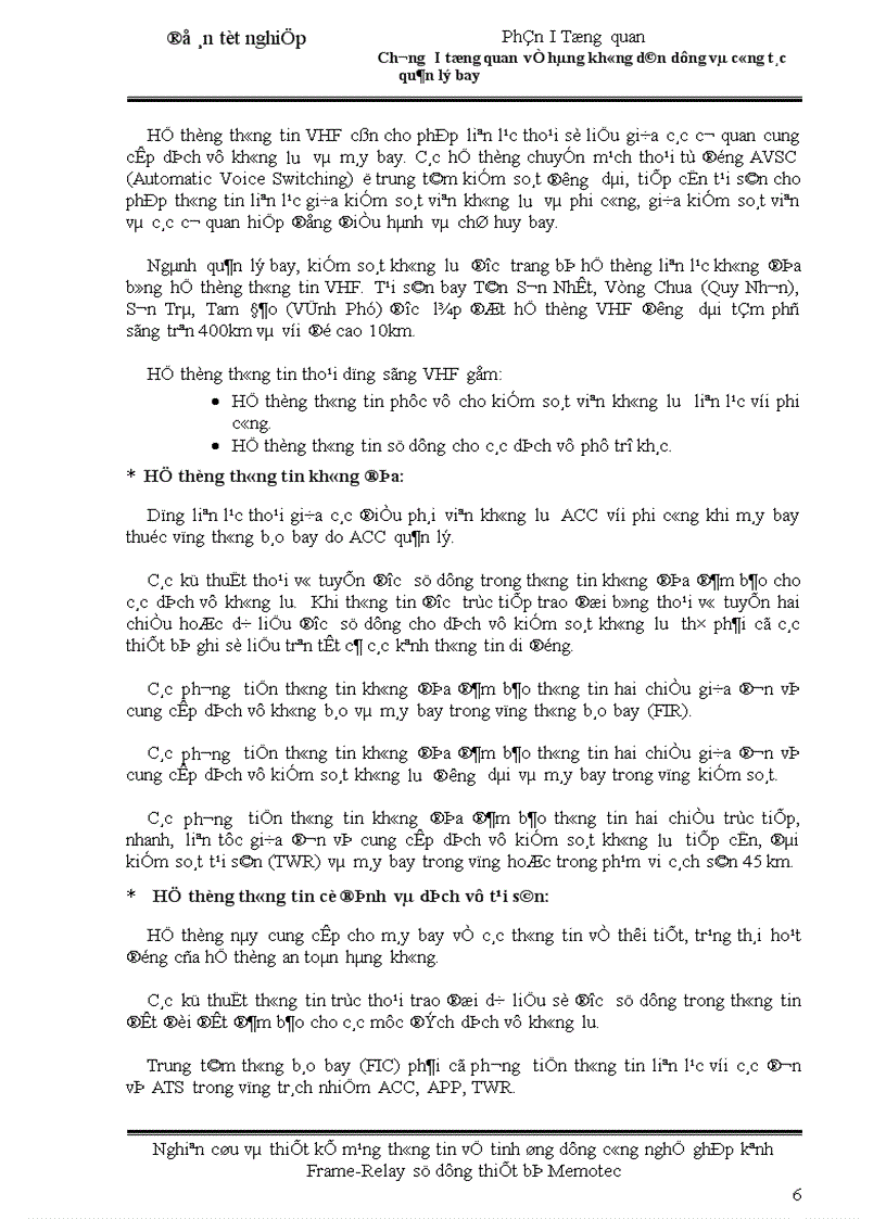 image for page Nghiên cứu và thiết kế mạng thông tin vệ tinh ứng dụng công nghệ ghép kênh Frame Relay sử dụng thiết bị Memotec