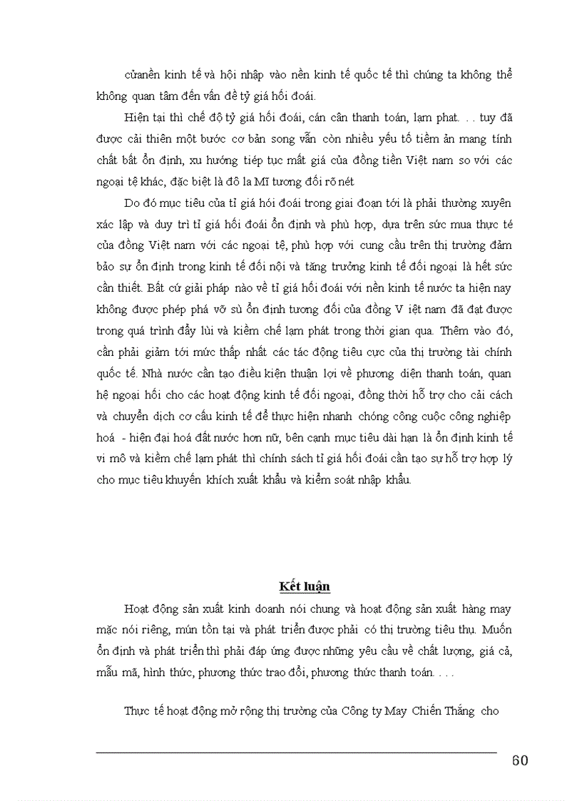 image for page Một số biện pháp nhằm mở rộng thị trường tiêu thụ sản phẩm của Công ty May Chiến Thắng 1