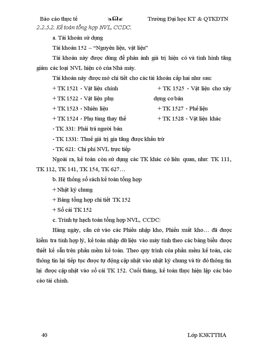 image for page Công tác kế toán của Nhà máy xi măng Núi Voi