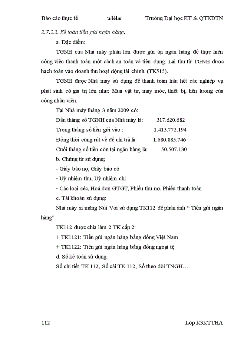 image for page Công tác kế toán của Nhà máy xi măng Núi Voi