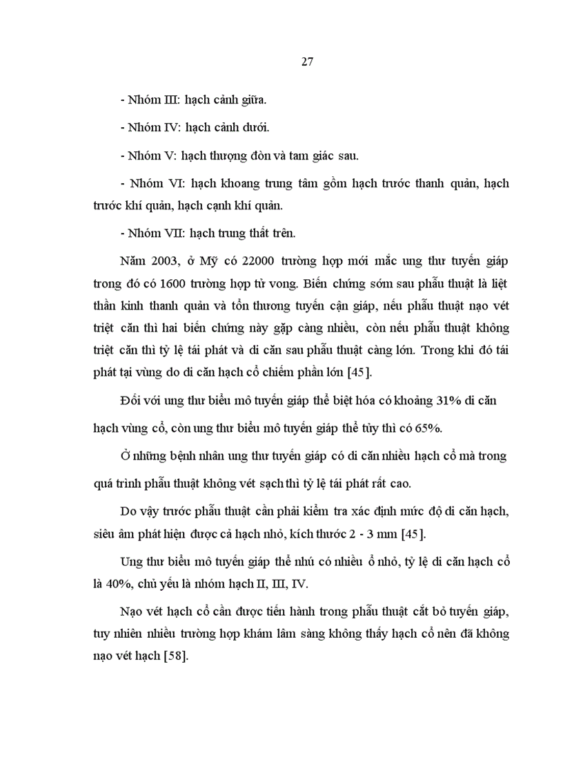 image for page Nghiên cứu điều trị ung thư tuyến giáp thể biệt hóa bằng phẫu thuật cắt toàn bộ tuyến giáp và các mức liều i 131 hủy mô giáp
