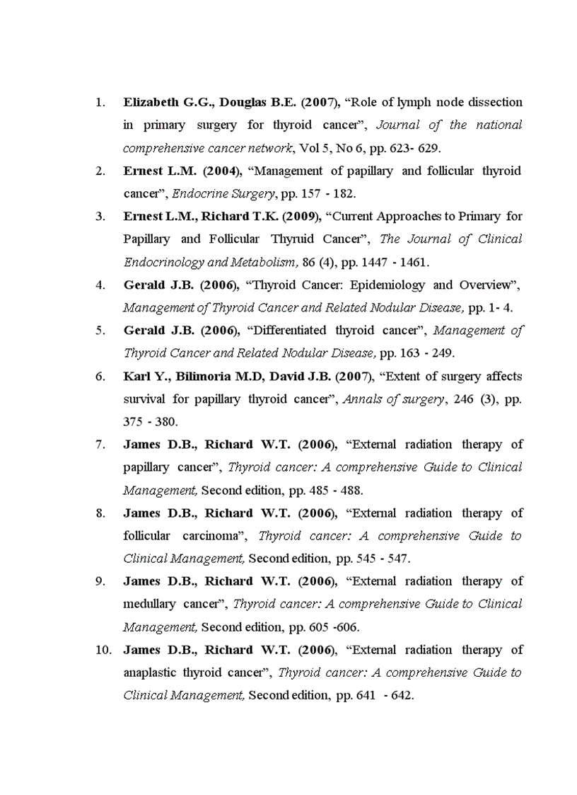 image for page Nghiên cứu điều trị ung thư tuyến giáp thể biệt hóa bằng phẫu thuật cắt toàn bộ tuyến giáp và các mức liều i 131 hủy mô giáp