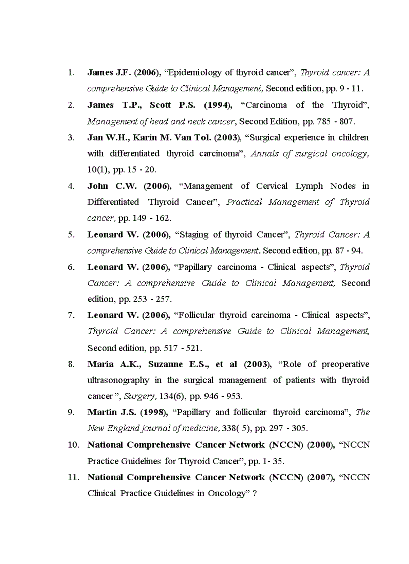 image for page Nghiên cứu điều trị ung thư tuyến giáp thể biệt hóa bằng phẫu thuật cắt toàn bộ tuyến giáp và các mức liều i 131 hủy mô giáp