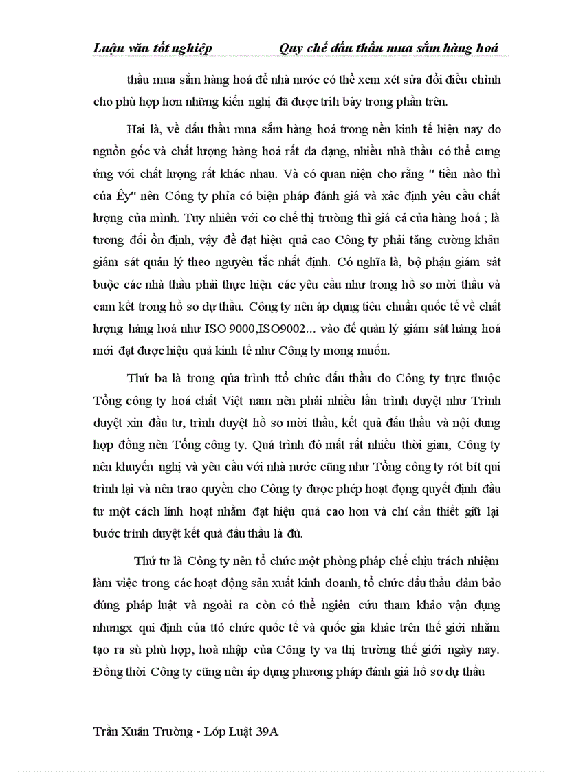 image for page Qui chế đấu thầu mua sắm hàng hoá và thực tiễn áp dụng ở Công ty Cao Su Sao Vàng