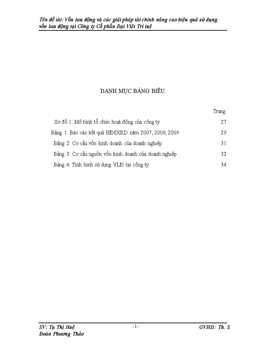 image for page Vốn lưu động và các giải pháp tài chính nâng cao hiệu quả sử dụng vốn lưu động tại Công ty Cố phần Đại Việt Trí Tuệ