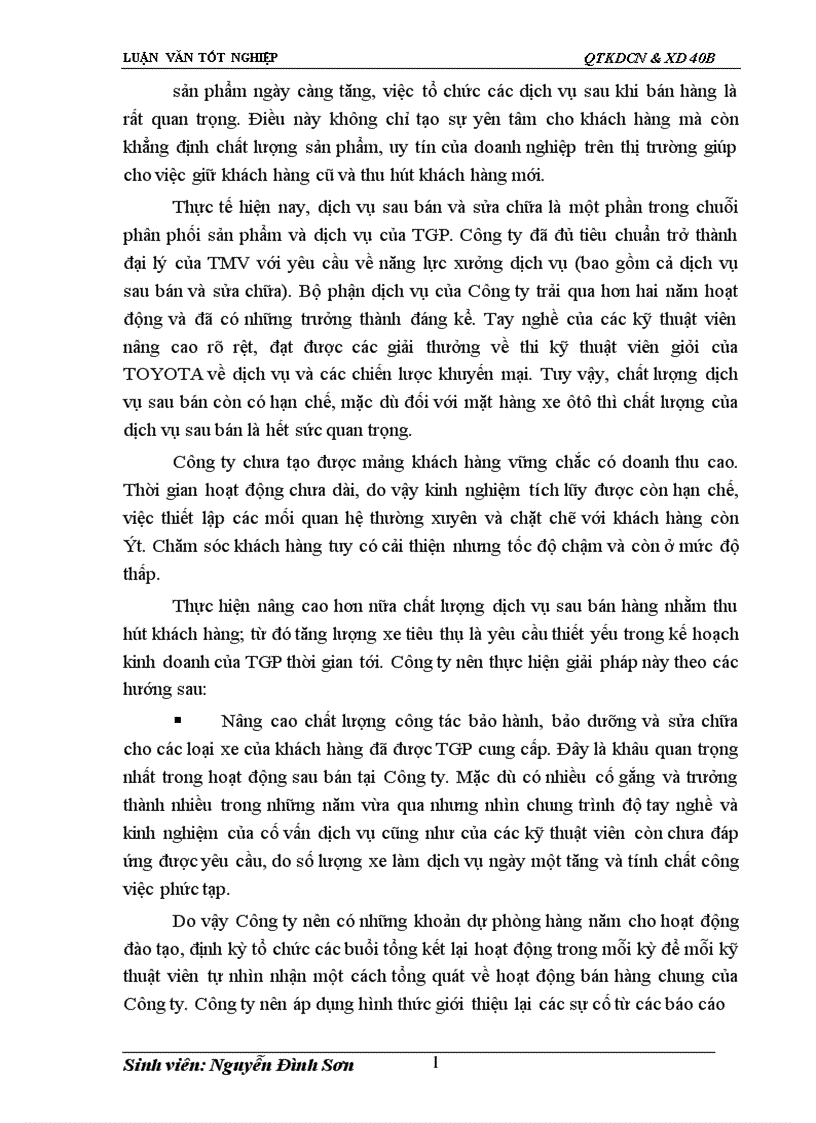 image for page Giải pháp đẩy mạnh tiêu thụ xe ô tô ở Công ty liên doanh Toyota Giải phóng