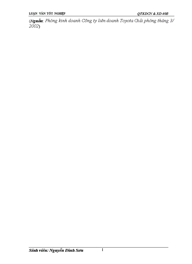 image for page Giải pháp đẩy mạnh tiêu thụ xe ô tô ở Công ty liên doanh Toyota Giải phóng