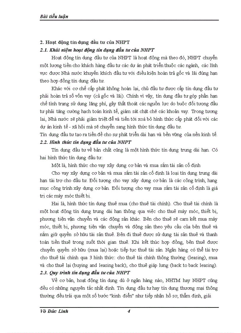 image for page Nâng cao chất lượng tín dụng đầu tư tại NHPTVN