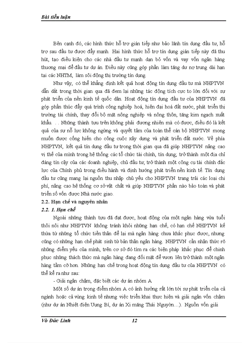 image for page Nâng cao chất lượng tín dụng đầu tư tại NHPTVN