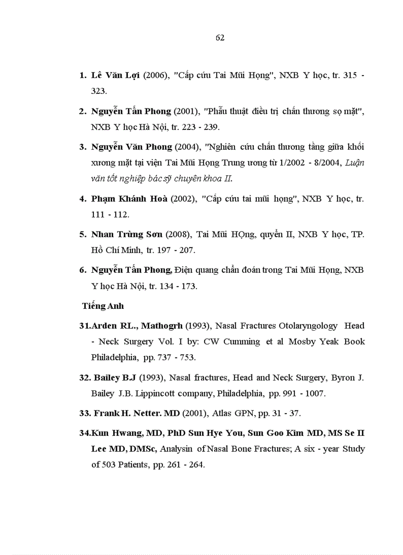 image for page Nghiên cứu đặc điểm lâm sàng và chụp cắt lớp vi của chấn thương tháp mũi