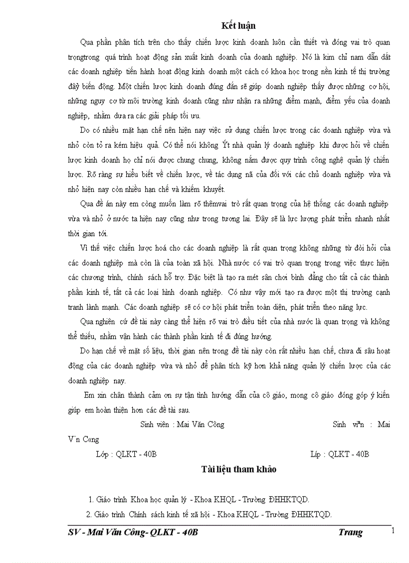 image for page Quản lý chiến lược trong các doanh nghiệp vừa và nhỏ ở Việt Nam hiện nay 1