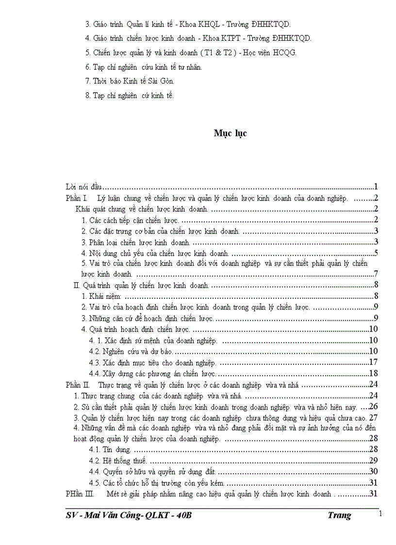 image for page Quản lý chiến lược trong các doanh nghiệp vừa và nhỏ ở Việt Nam hiện nay 1