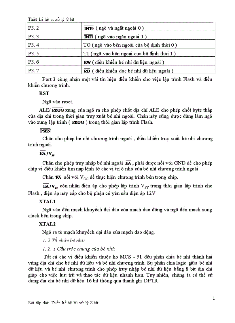 image for page Thiết kế hệ vi xử lý 8 bít