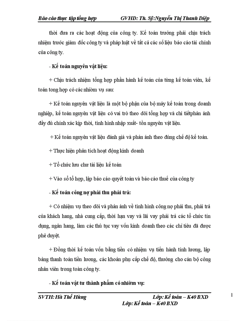 image for page Tổ chức bộ máy kế toán và hệ thống kế toán tại Công ty TNHH kỹ thuật cơ điện Nam Huy