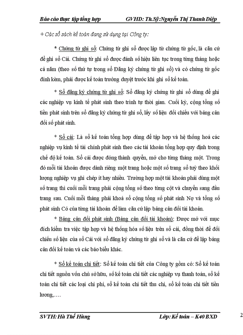 image for page Tổ chức bộ máy kế toán và hệ thống kế toán tại Công ty TNHH kỹ thuật cơ điện Nam Huy