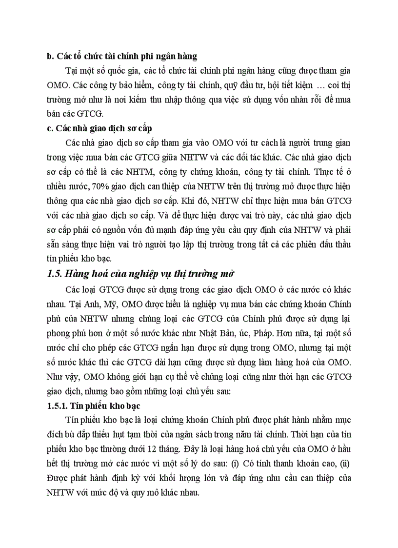 image for page Nghiệp vụ thị trường mở của Ngân hàng trung ương 1