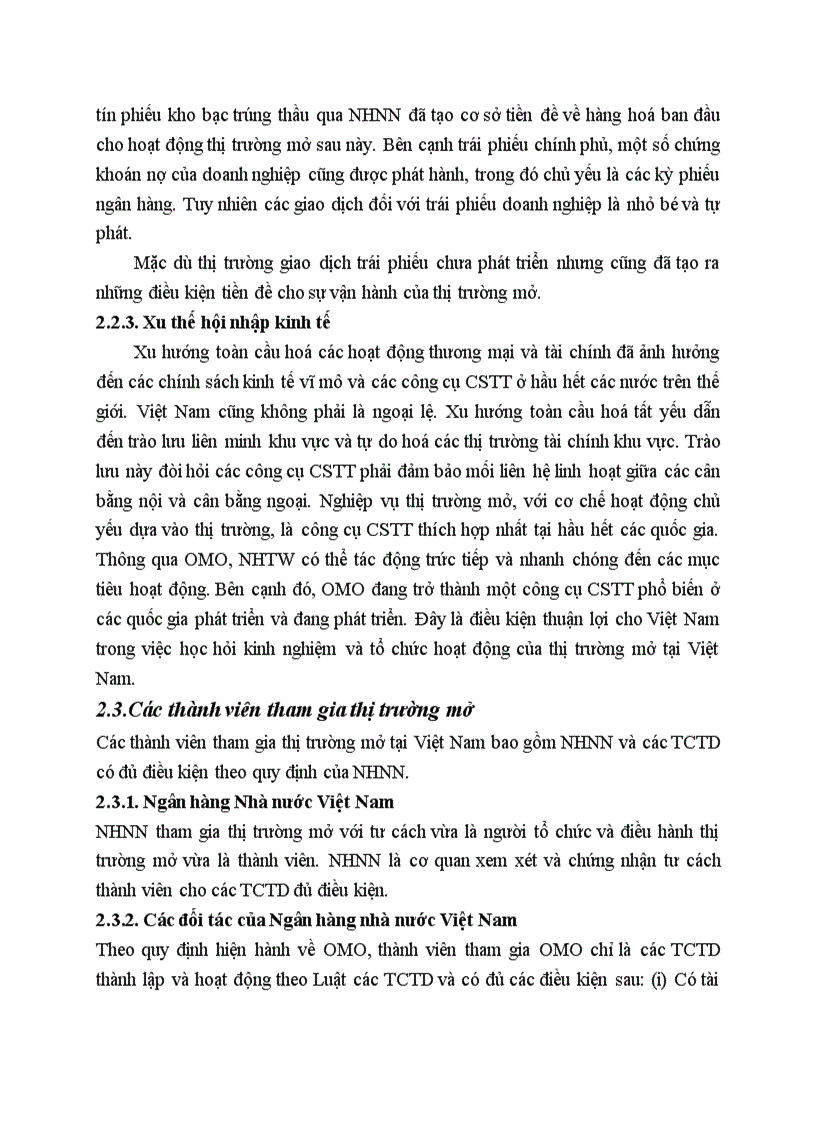 image for page Nghiệp vụ thị trường mở của Ngân hàng trung ương 1