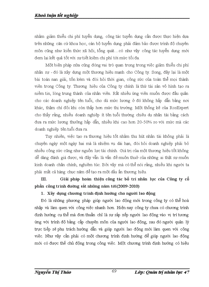 image for page Công tác tuyển dụng và bố trí nhân lực tại Công ty cổ phần công trình đường sắt giai đoạn 2006 2010 thực trạng và giải pháp 1