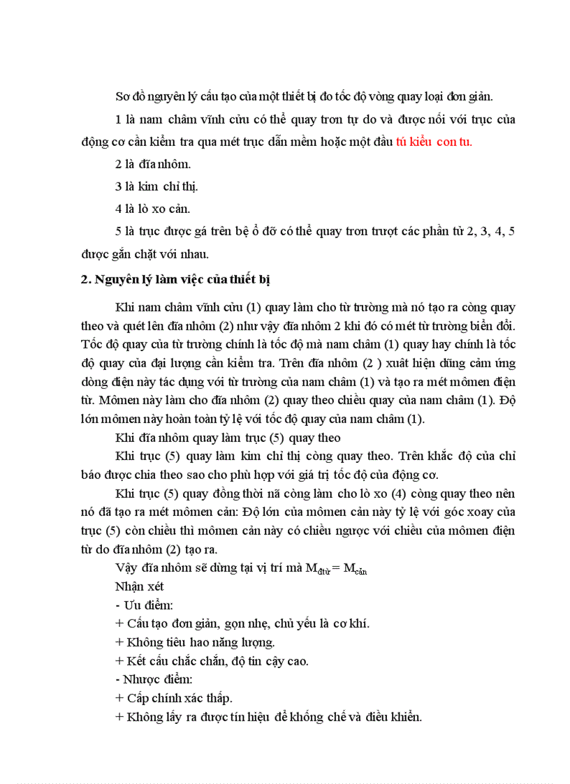 image for page Tổng quan về hệ thống đo và điều chỉnh tốc độ của động cơ điện