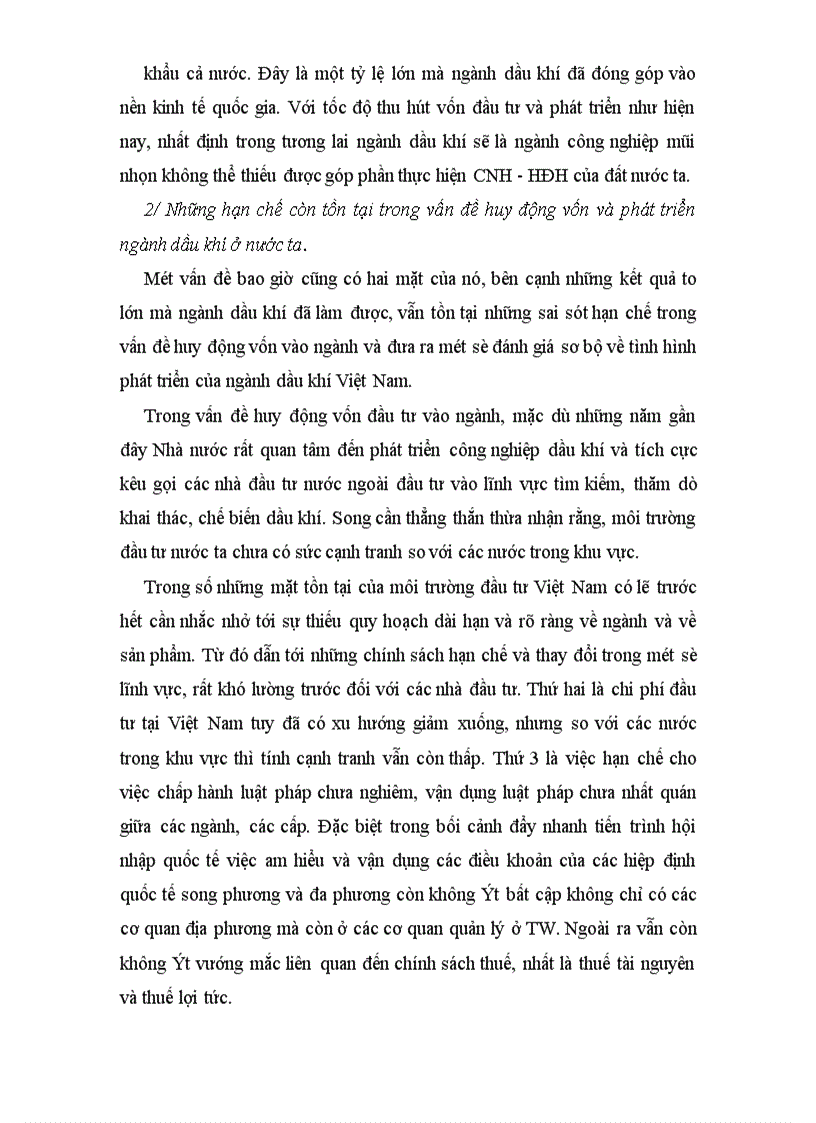 image for page Thực trạng và giải pháp huy động vốn đầu tư vào ngành Dầu khí ở Việt Nam giai đoạn hiện nay 1