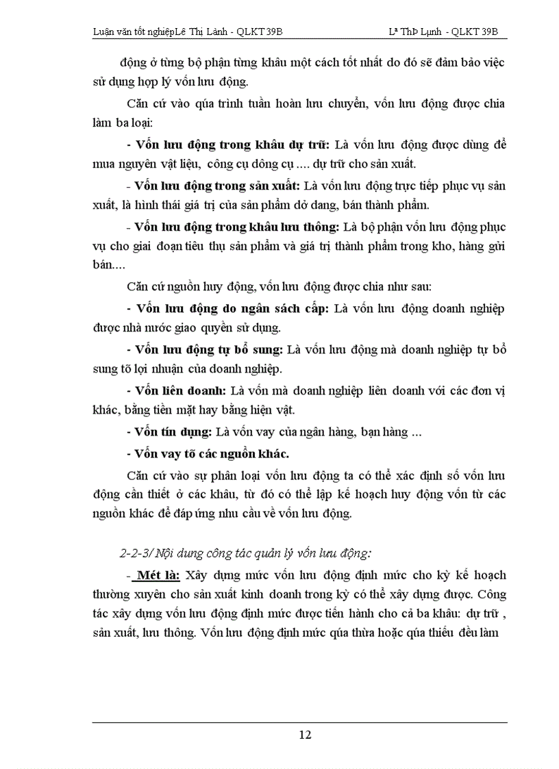 image for page Phương hướng và một số biện pháp nâng cao hiệu quả của công tác quản lý vốn sản xuất kinh doanh Công ty 20 Tổng cục hậu cần
