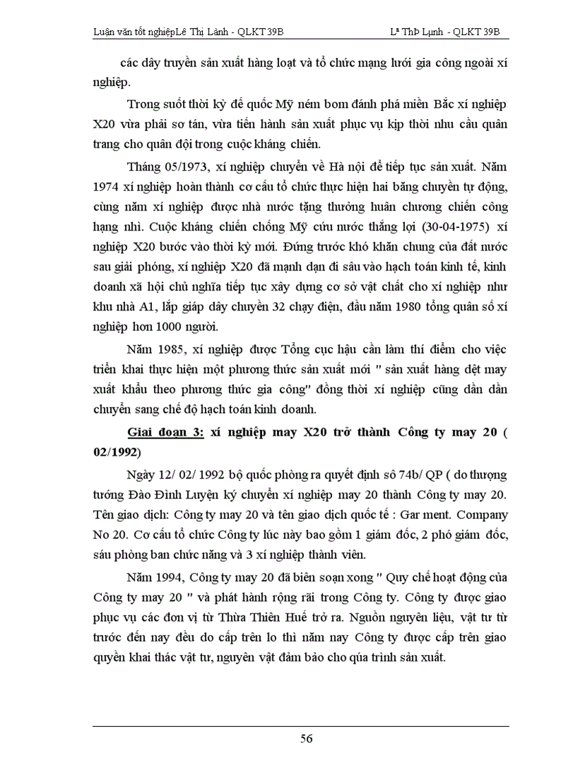 image for page Phương hướng và một số biện pháp nâng cao hiệu quả của công tác quản lý vốn sản xuất kinh doanh Công ty 20 Tổng cục hậu cần