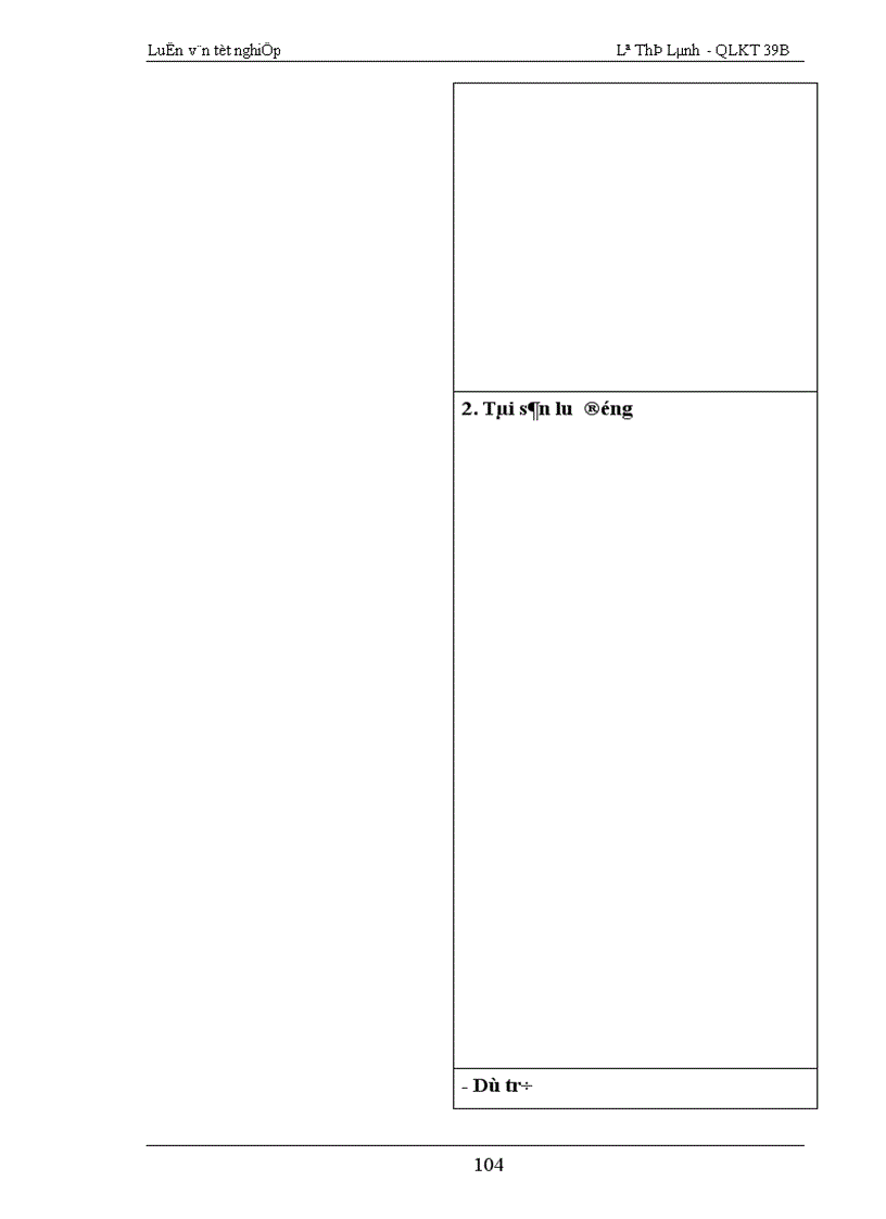 image for page Phương hướng và một số biện pháp nâng cao hiệu quả của công tác quản lý vốn sản xuất kinh doanh Công ty 20 Tổng cục hậu cần