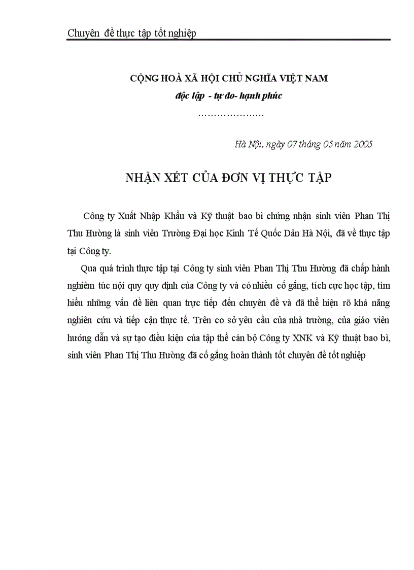 image for page Các giải pháp cơ bản nhằm duy trì và mở rộng thị trường tiêu thụ nội địa Công ty Xuất nhập khẩu và kỹ thuật bao bì 1