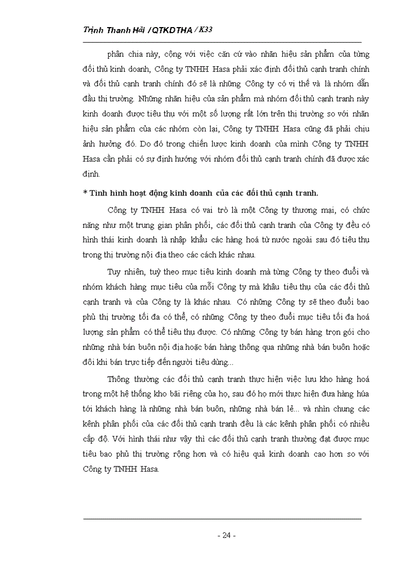 image for page Phân tích tình hình thị trường của Công ty TNHH Hasa 1