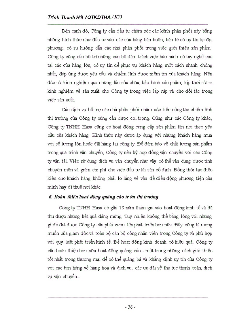 image for page Phân tích tình hình thị trường của Công ty TNHH Hasa 1