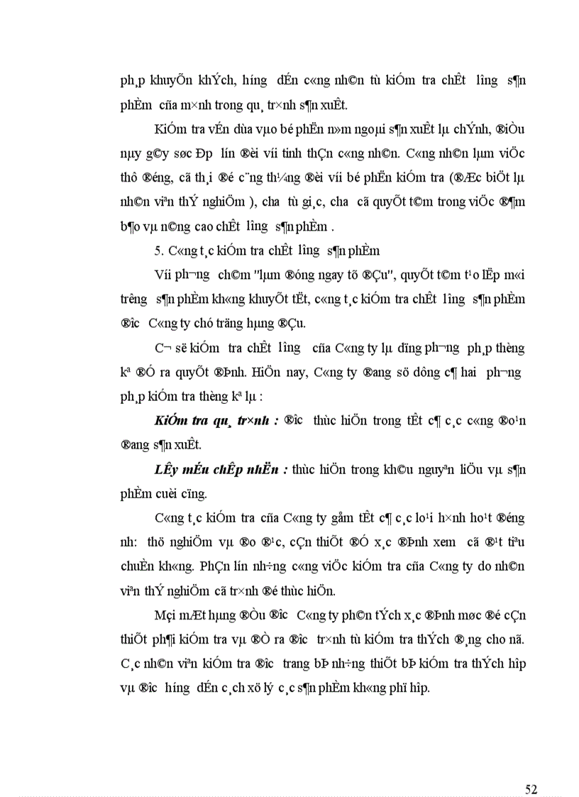 image for page Phân tích tình hình chất lượng sản phẩm sợi ở Công ty Dệt May Hà Nội 1
