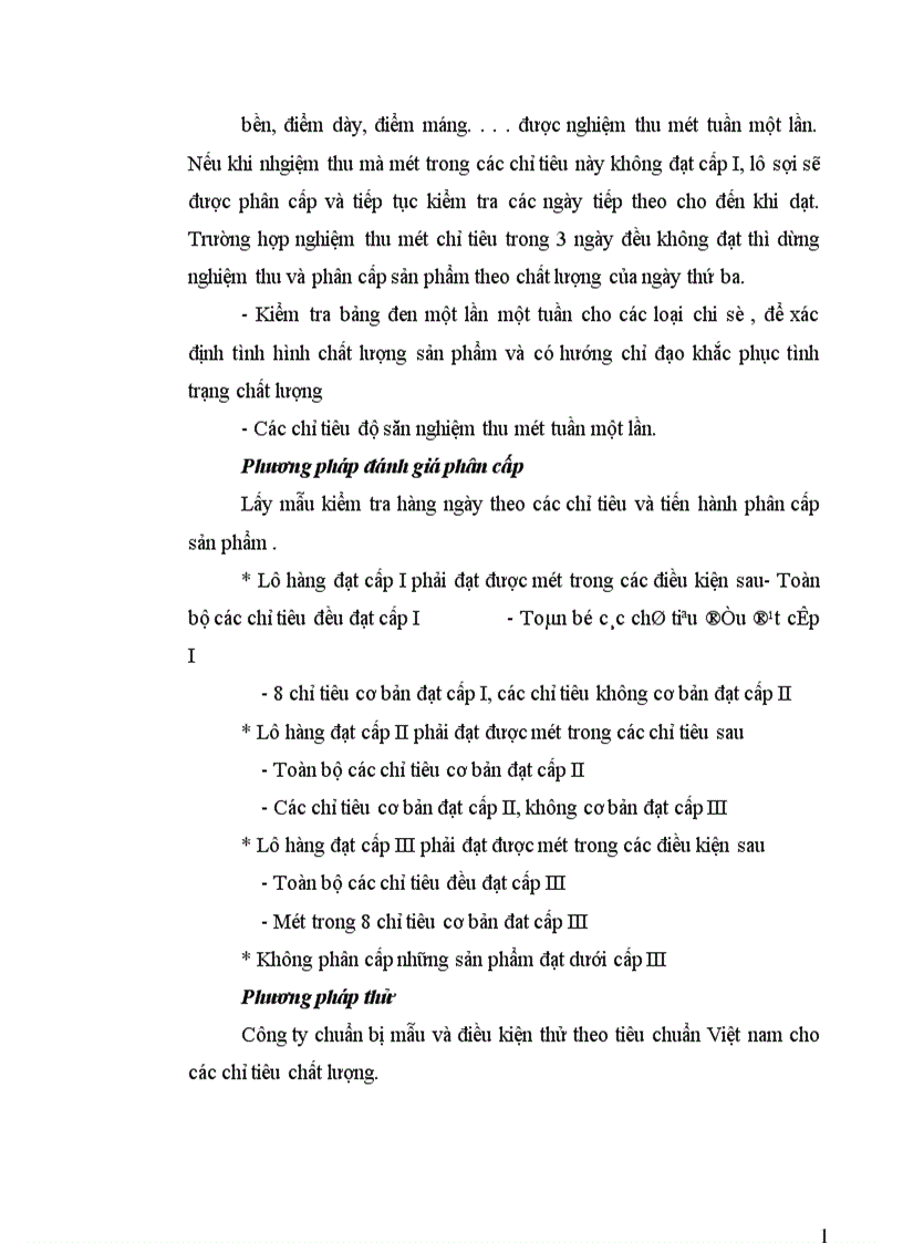 image for page Phân tích tình hình chất lượng sản phẩm sợi ở Công ty Dệt May Hà Nội 1