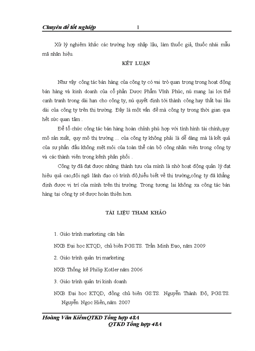 image for page Hoàn thiện tổ chức bán hàng của công ty cổ phần Dược Phẩm Vĩnh Phúc