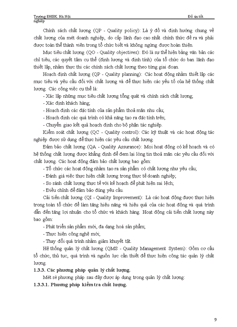 image for page Cơ sở lý luận chung về chất lượng và quản lý chất lượng sản phẩm