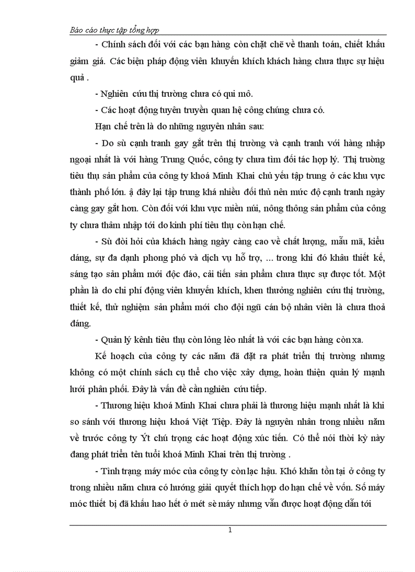 image for page Báo cáo thực tập tổng hợp tại Công ty khoá Minh Khai