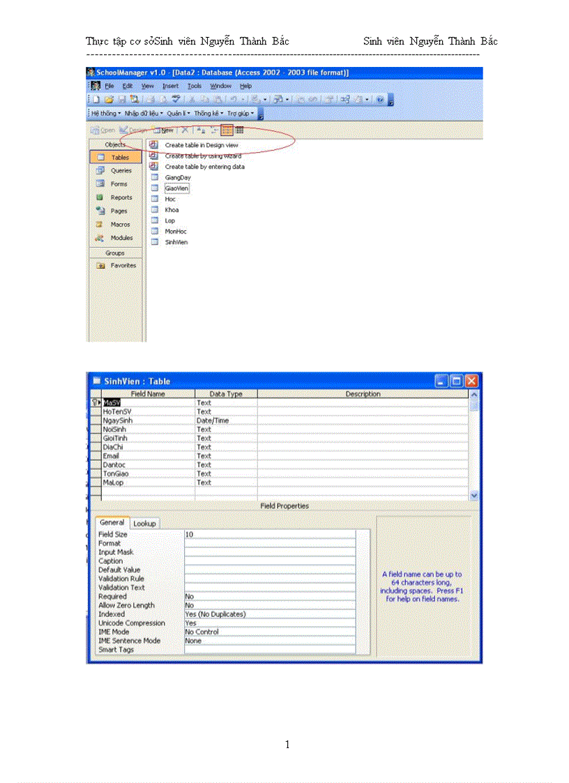 image for page Tìm hiểu công cụ MS Access và xây dựng chương trình Quản lí