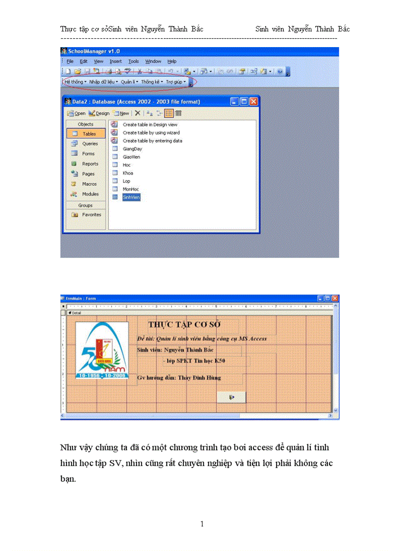 image for page Tìm hiểu công cụ MS Access và xây dựng chương trình Quản lí